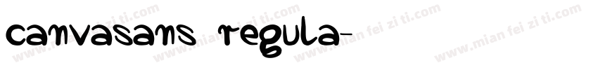 canvasans regula字体转换